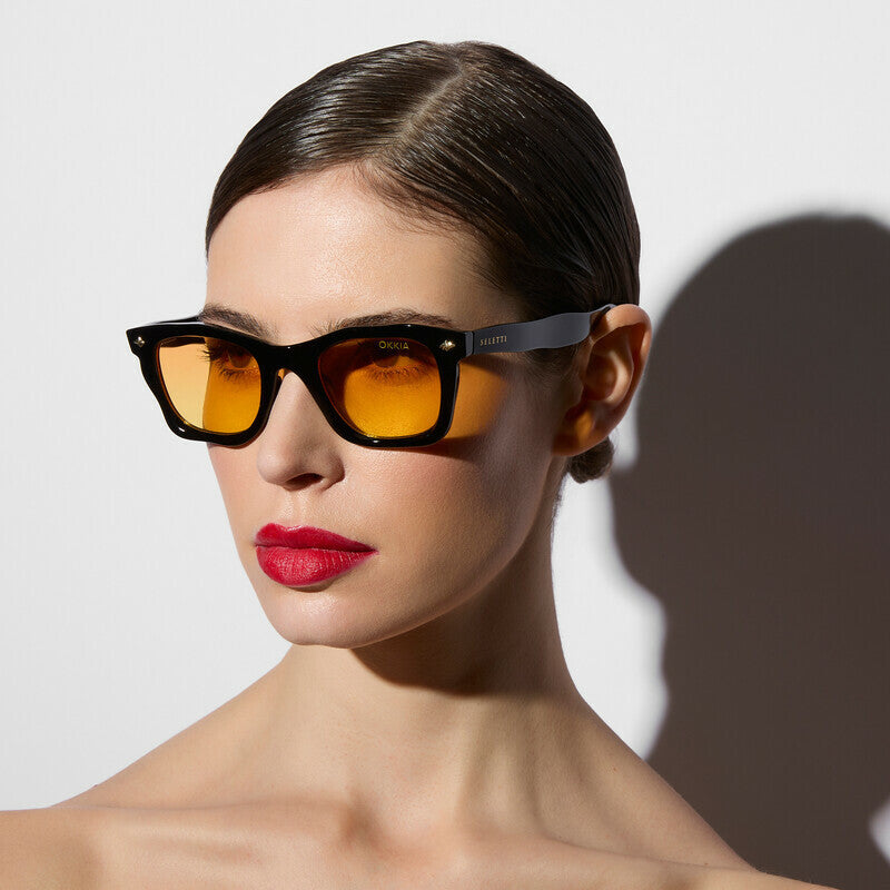 DAKOTA Black OKKIA X SELETTI (Lentes amarillos)