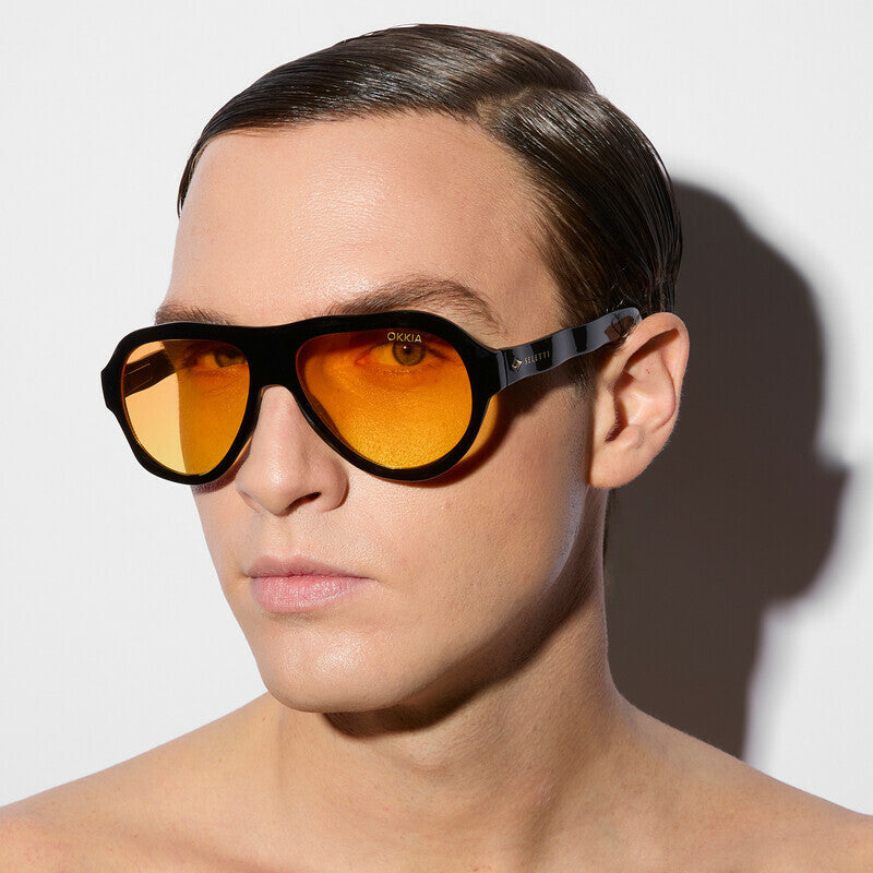 FLORIDA Black OKKIA X SELETTI (Lentes amarillos)